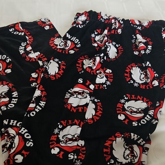 MAD Engine Women's Polyester Christmas PJ Bottom Small Black & Red - Picture 16 of 16
